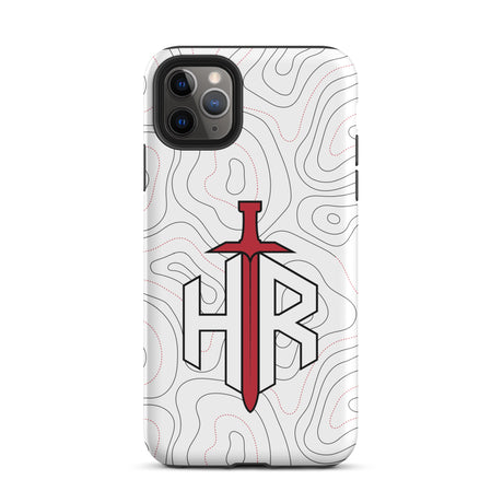 HRTI Tough Case for iPhone® – White-on-White – Glossy — alternate view 7