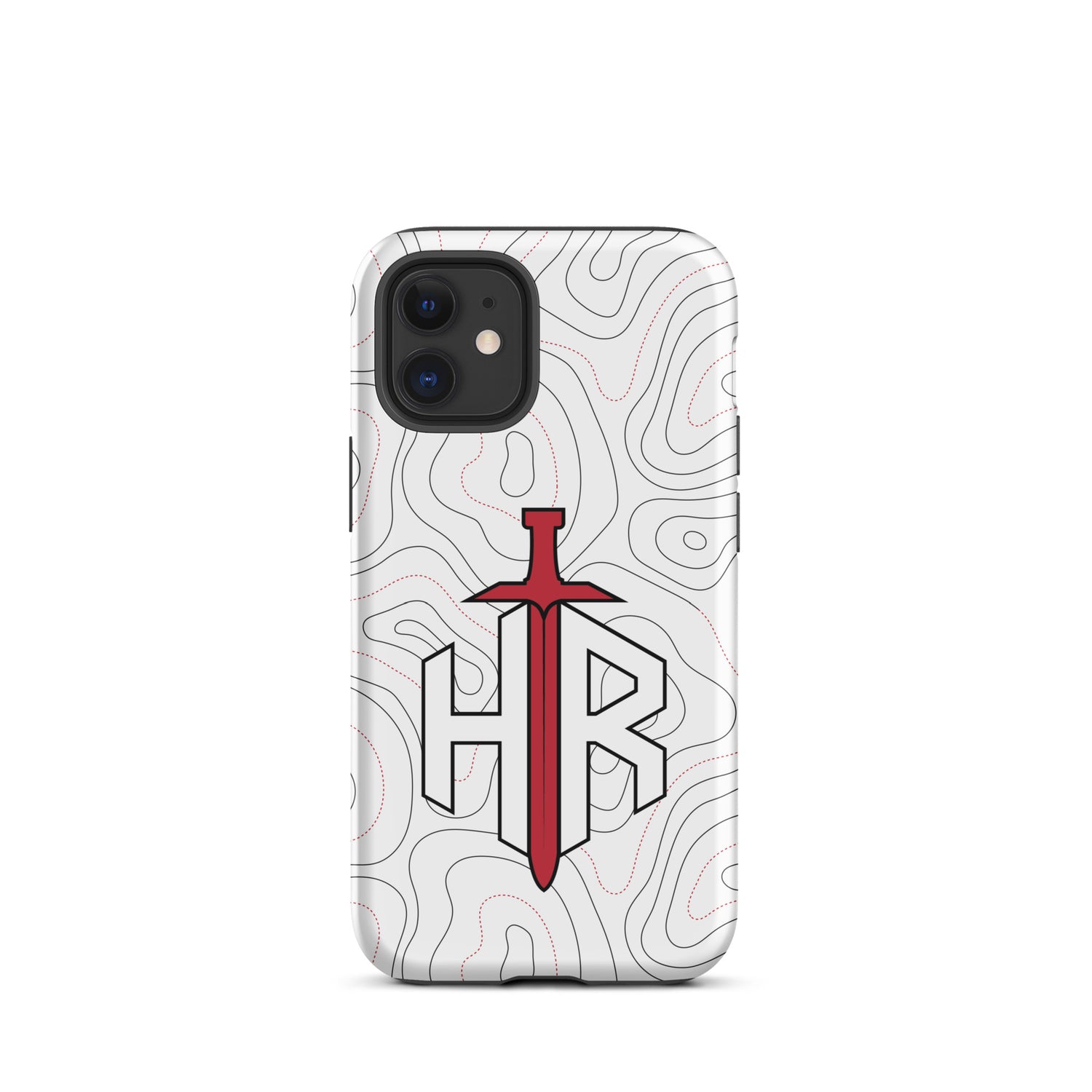 HRTI Tough Case for iPhone® – White-on-White – Glossy — alternate view 9