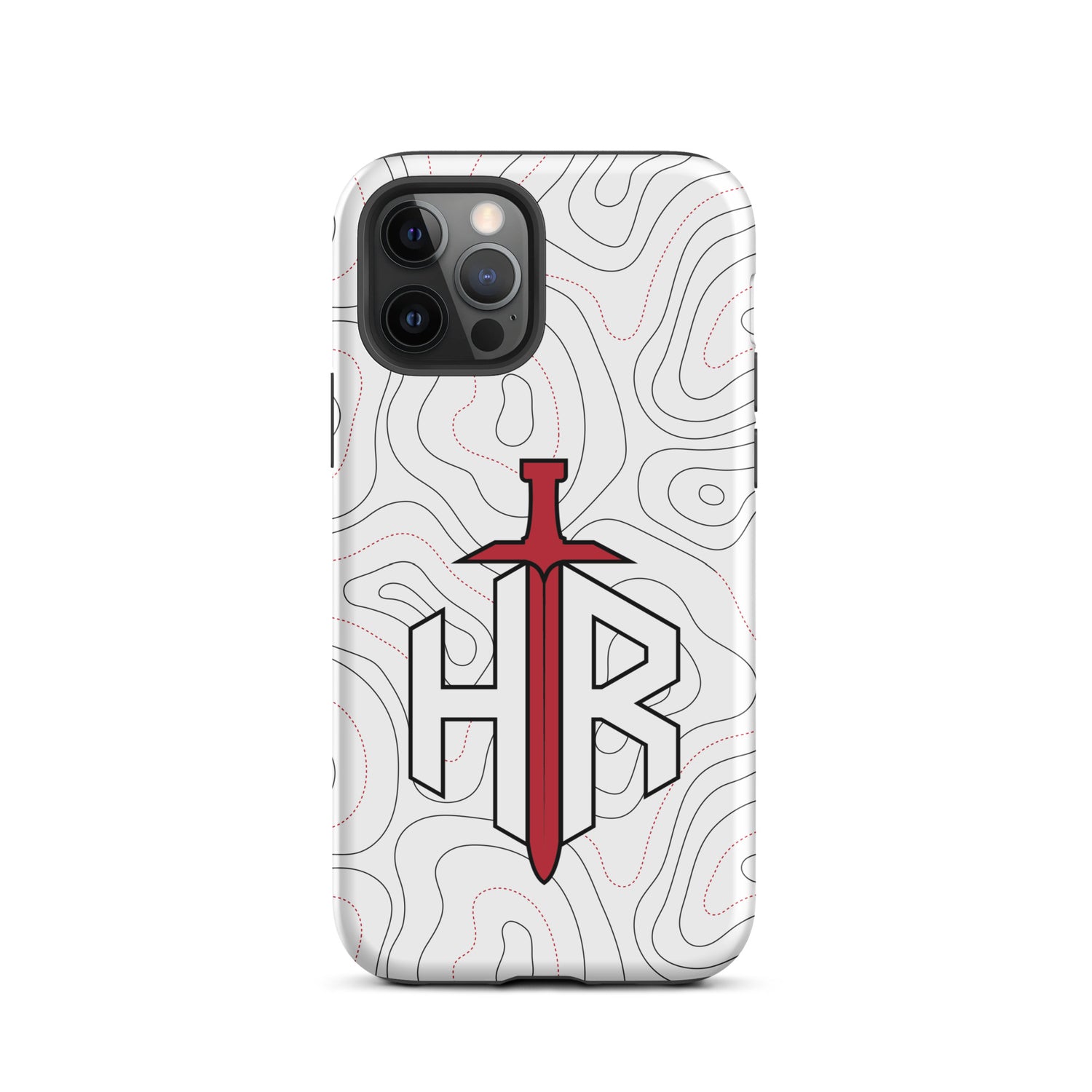 HRTI Tough Case for iPhone® – White-on-White – Glossy — alternate view 13