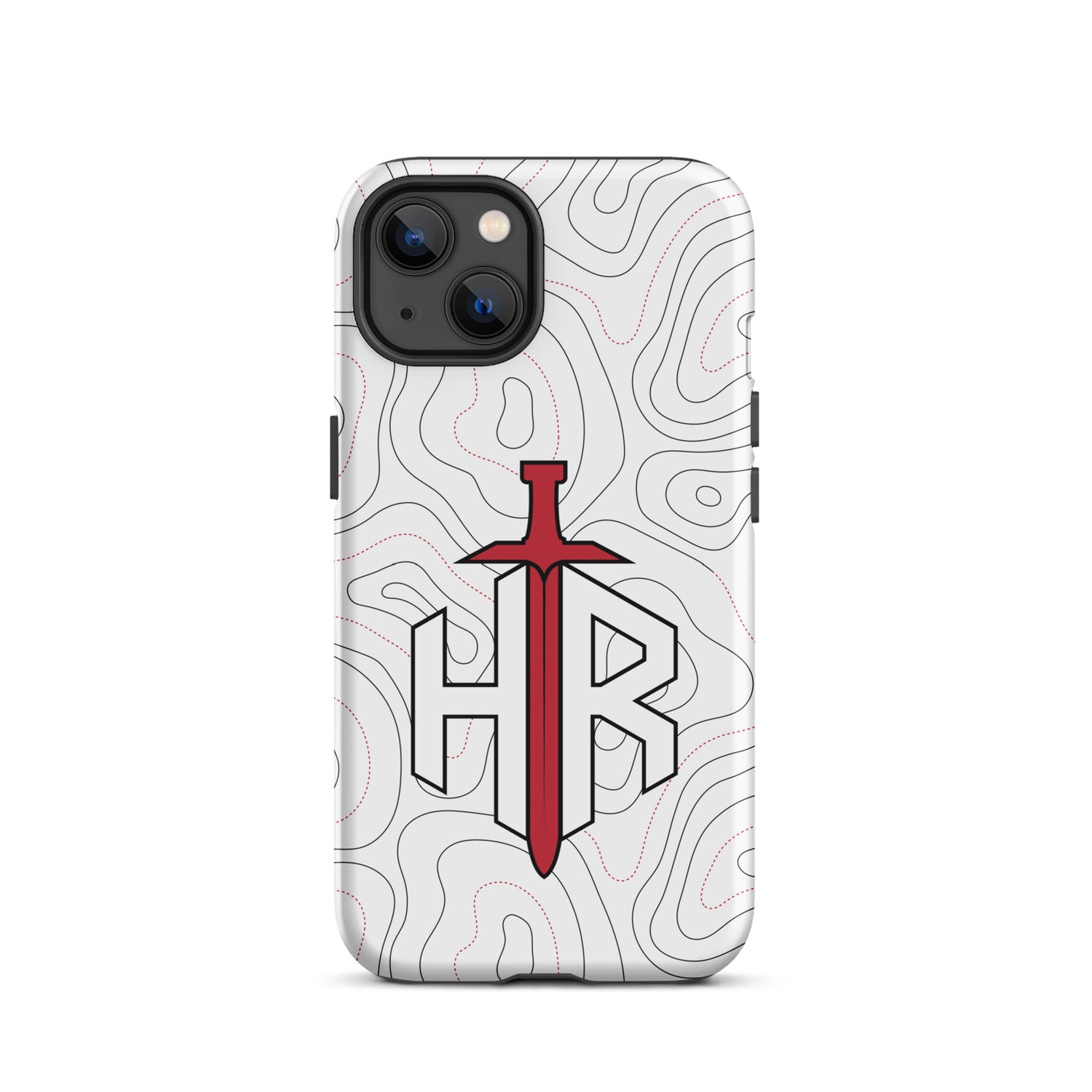 HRTI Tough Case for iPhone® – White-on-White – Glossy — alternate view 19