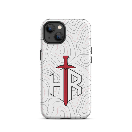 HRTI Tough Case for iPhone® – White-on-White – Glossy — alternate view 19