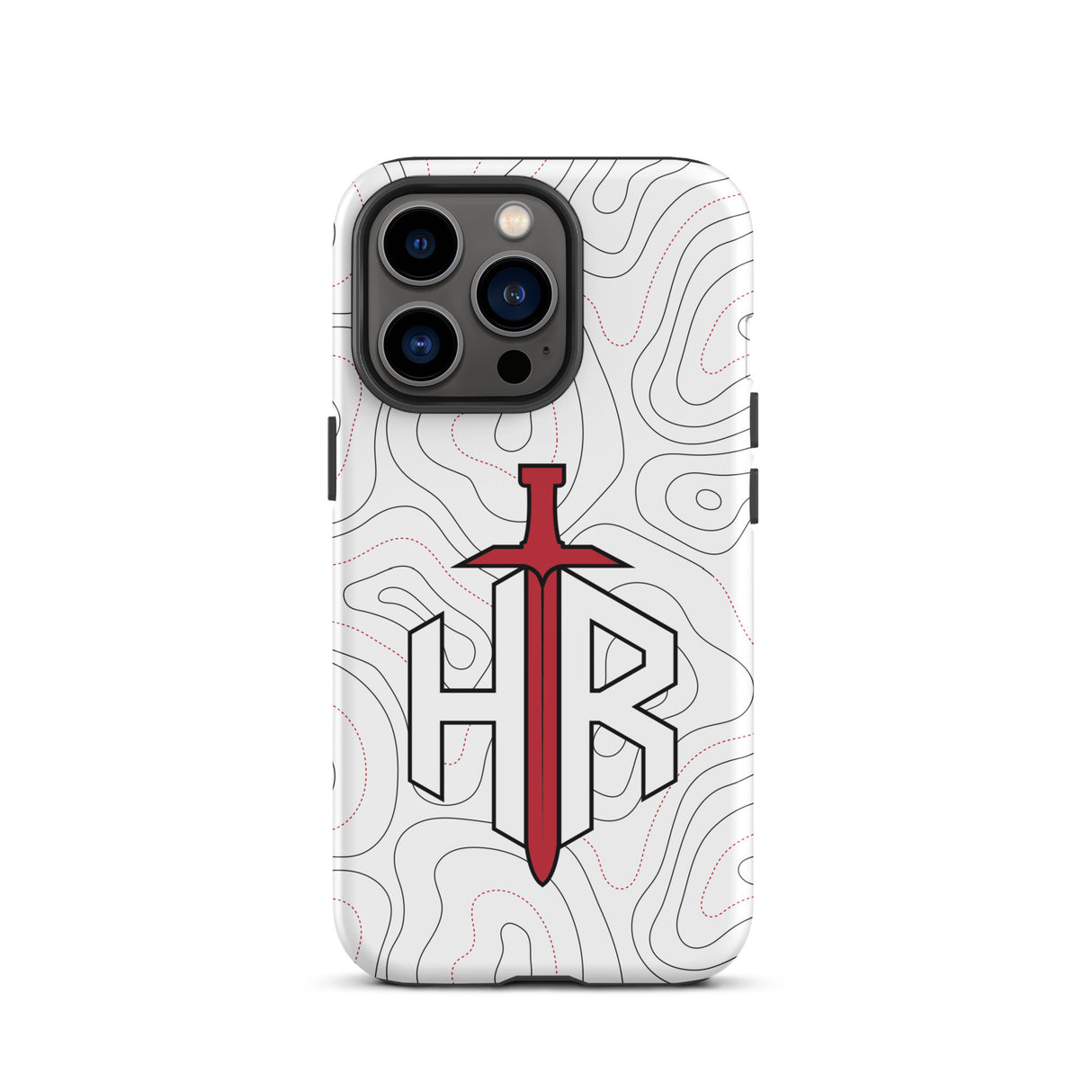 HRTI Tough Case for iPhone® – White-on-White – Glossy — alternate view 21