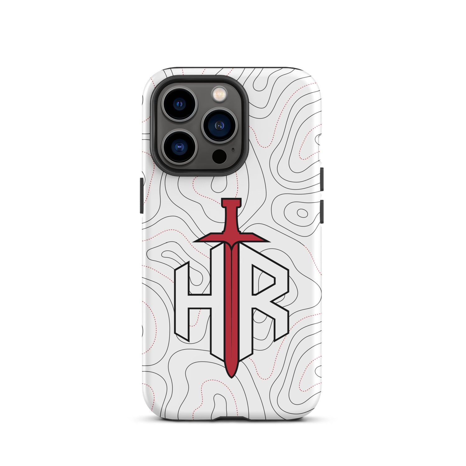 HRTI Tough Case for iPhone® – White-on-White – Glossy — alternate view 21