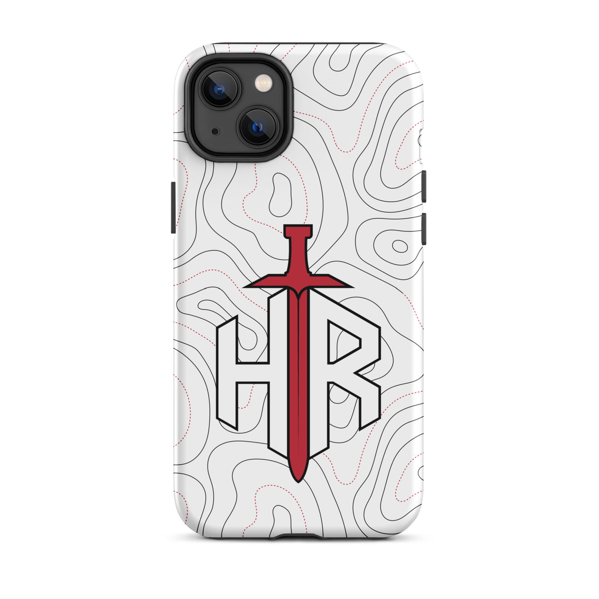 HRTI Tough Case for iPhone® – White-on-White – Glossy — alternate view 27