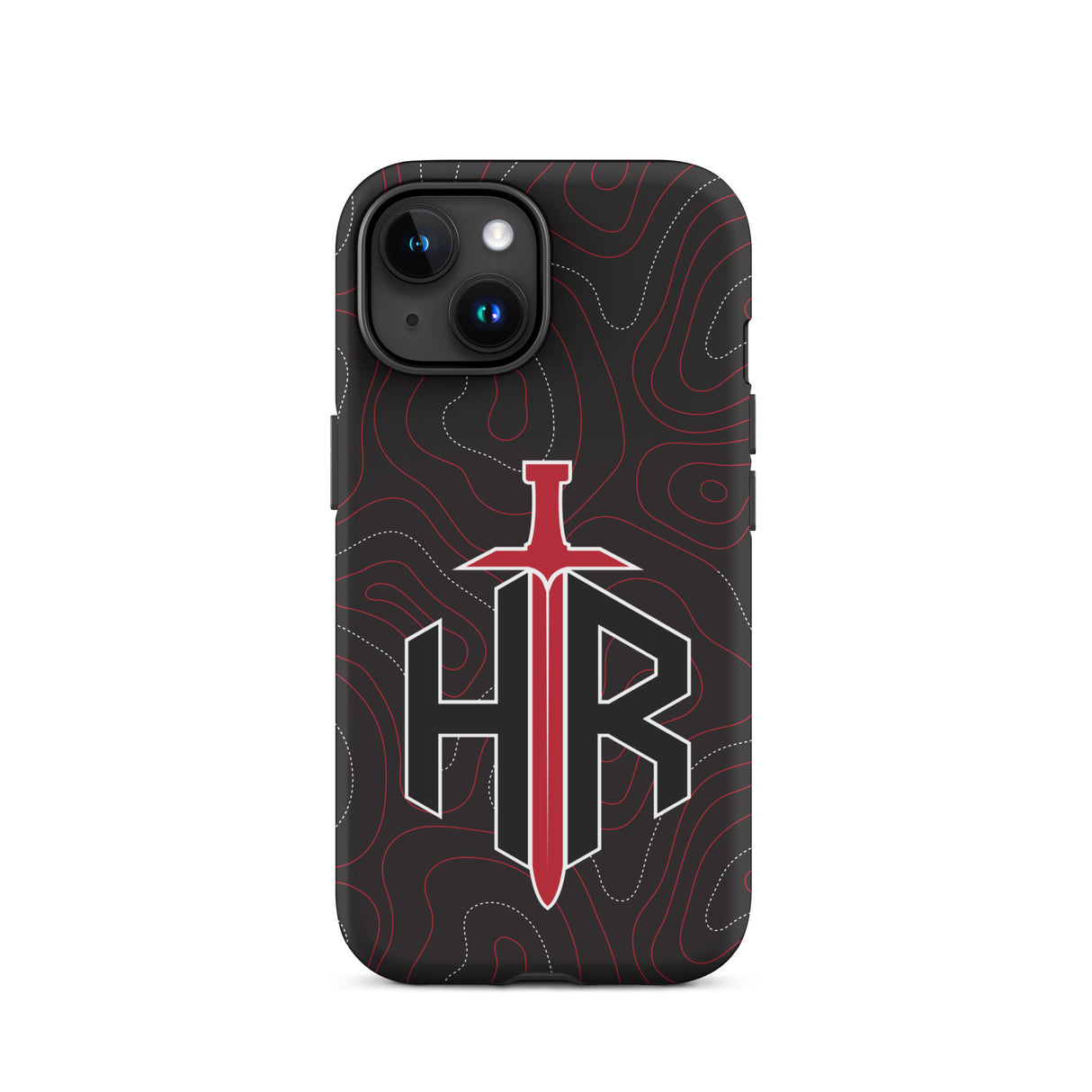 HRTI Tough Case for iPhone® – Black-on-Black – Glossy — alternate view 33