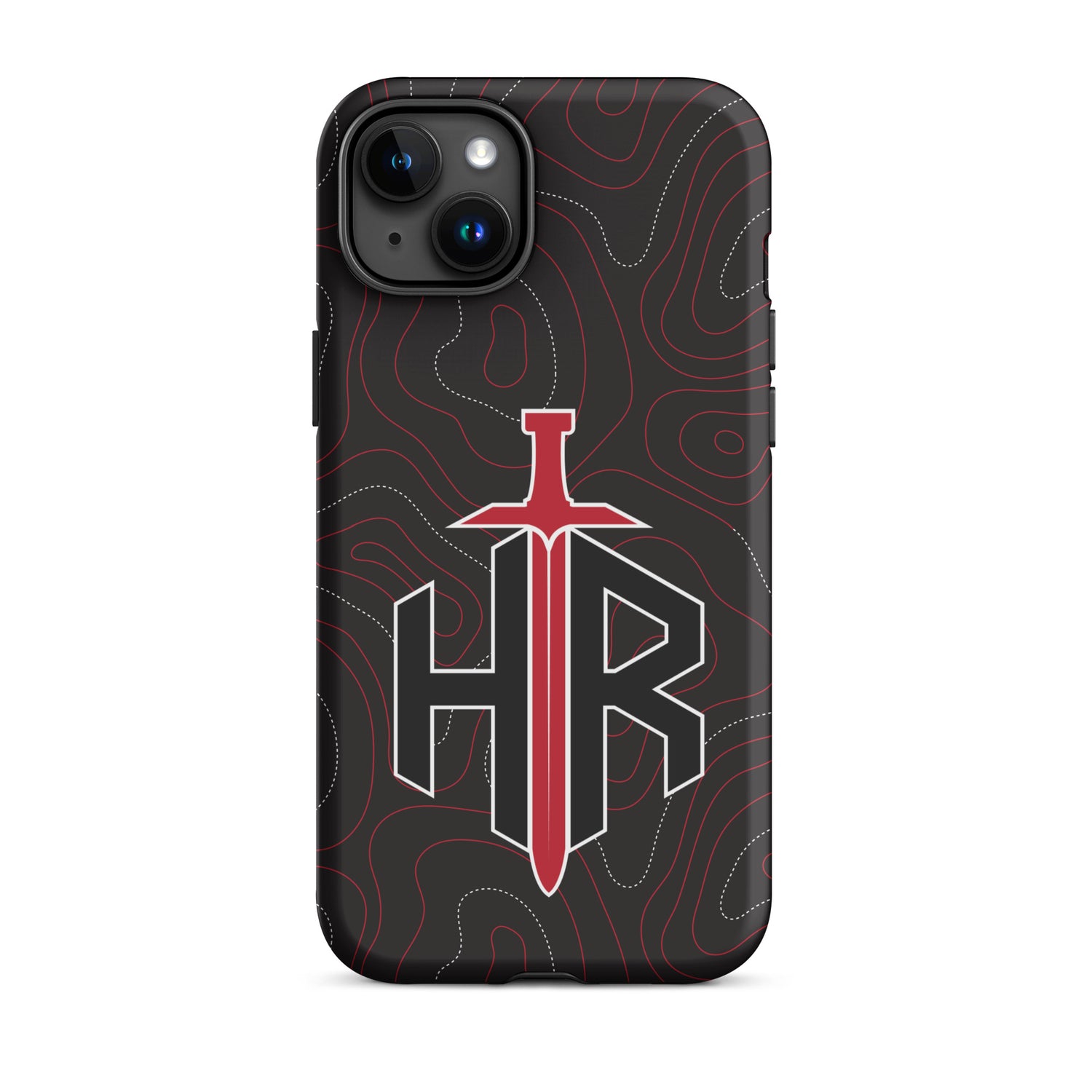 HRTI Tough Case for iPhone® – Black-on-Black – Glossy — alternate view 35