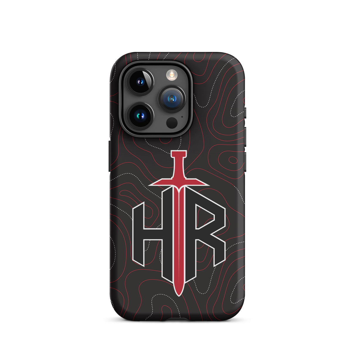 HRTI Tough Case for iPhone® – Black-on-Black – Glossy — alternate view 37