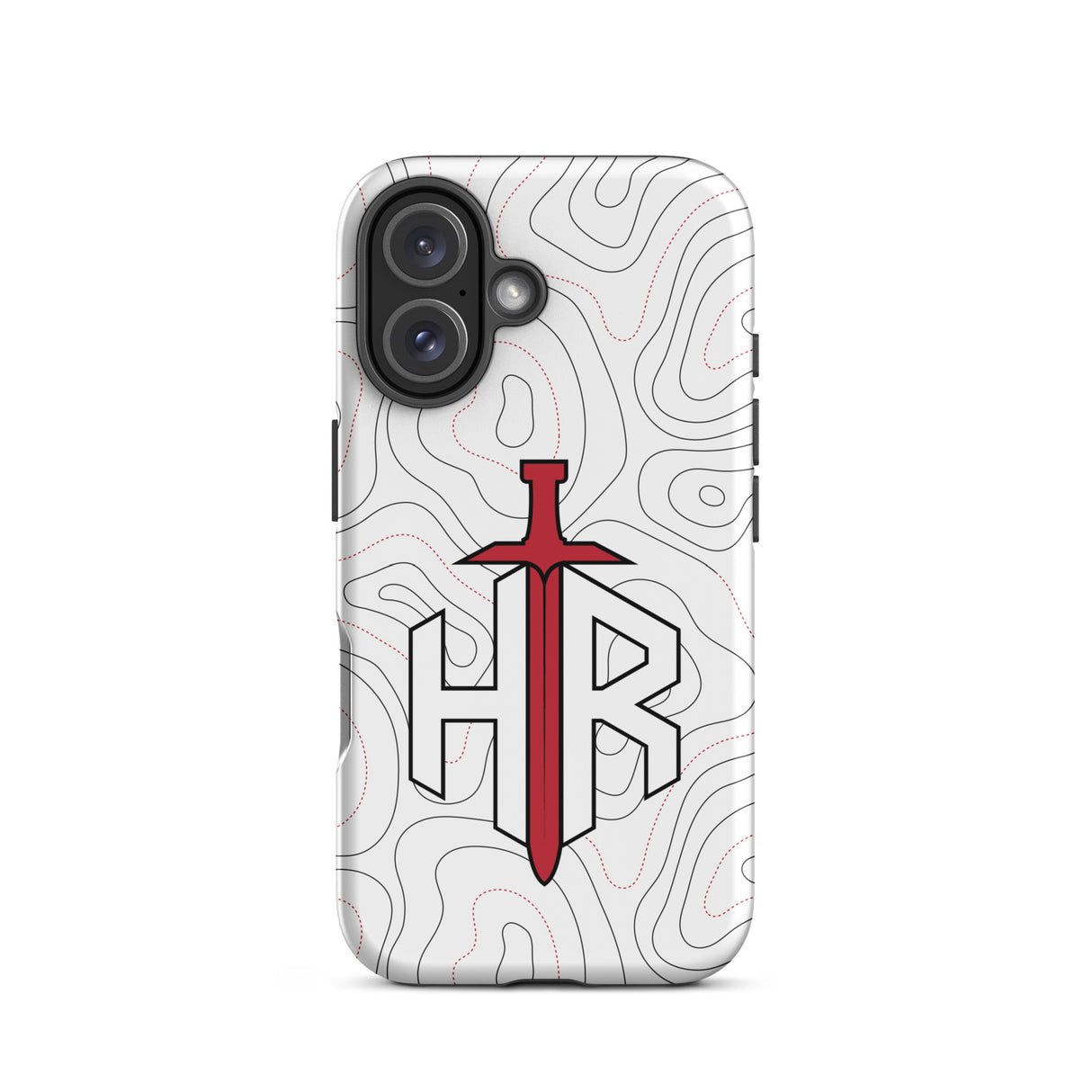 HRTI Tough Case for iPhone® – White-on-White – Glossy — alternate view 41