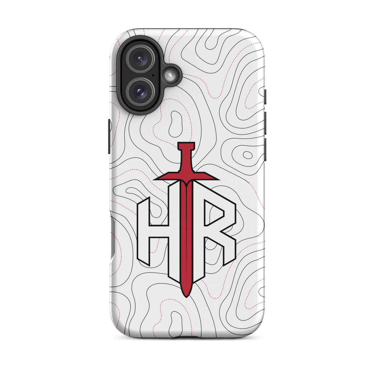 HRTI Tough Case for iPhone® – White-on-White – Glossy — alternate view 43