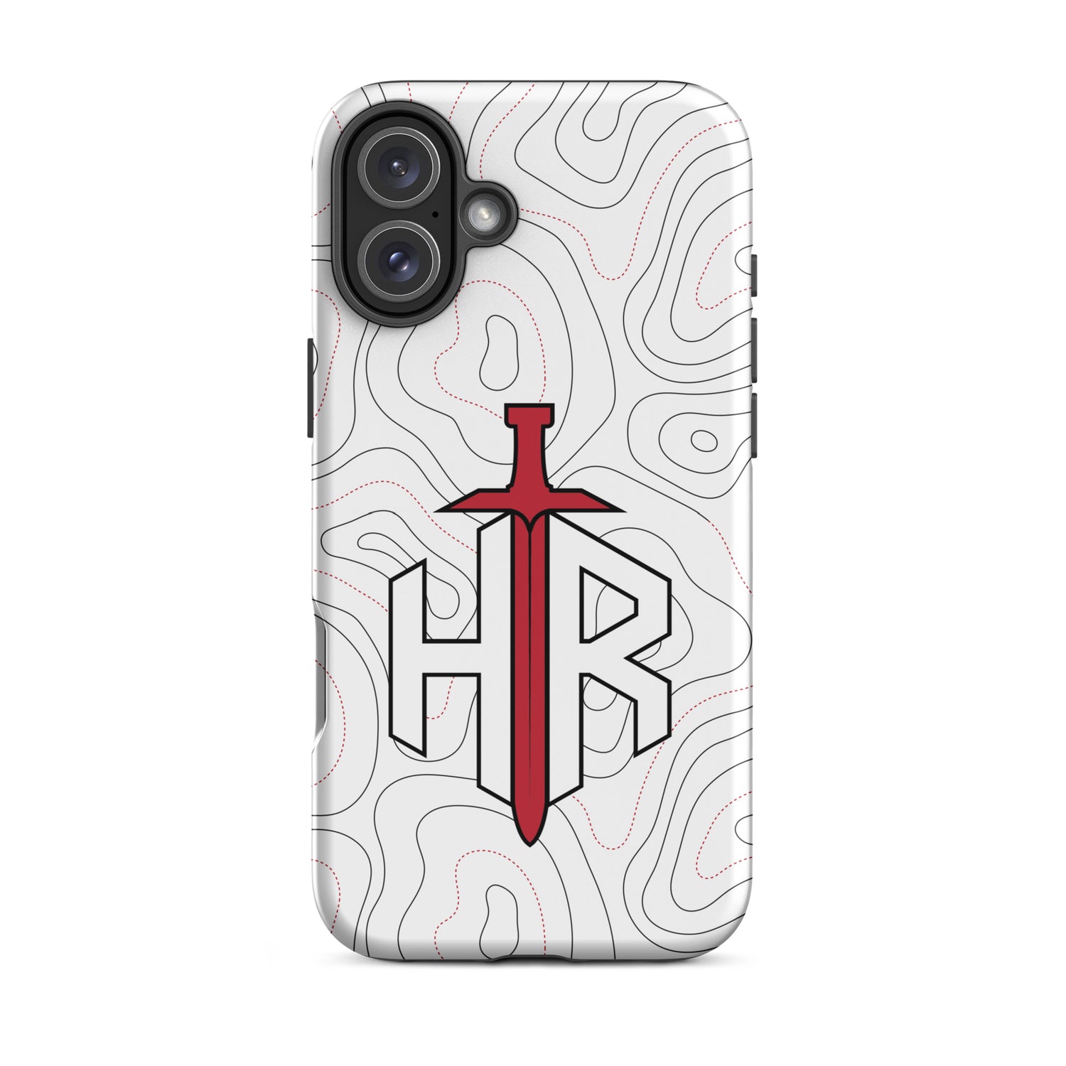 HRTI Tough Case for iPhone® – White-on-White – Glossy — alternate view 43