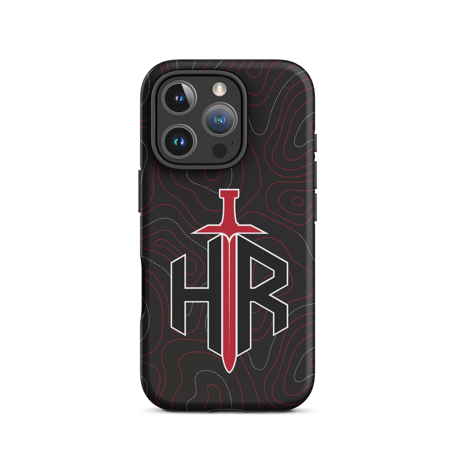 HRTI Tough Case for iPhone® – Black-on-Black – Glossy — alternate view 45