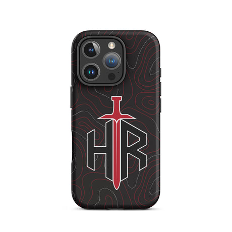 HRTI Tough Case for iPhone® – Black-on-Black – Glossy — alternate view 45