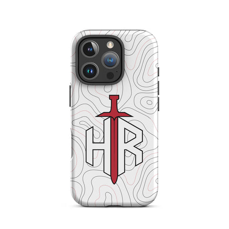 HRTI Tough Case for iPhone® – White-on-White – Glossy — alternate view 45