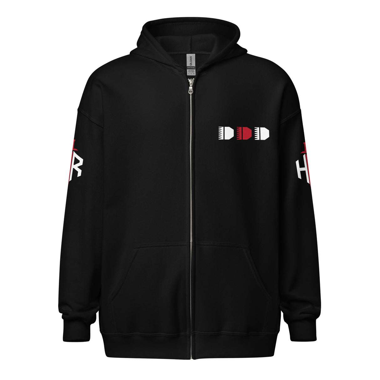 HRTI Premium Unisex heavy blend zip hoodie – Black