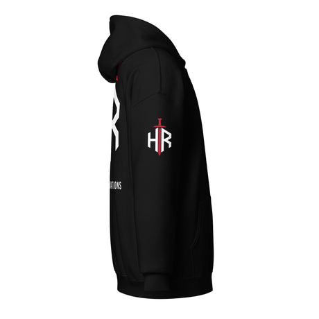 HRTI Premium Unisex heavy blend zip hoodie – Black — alternate view 3