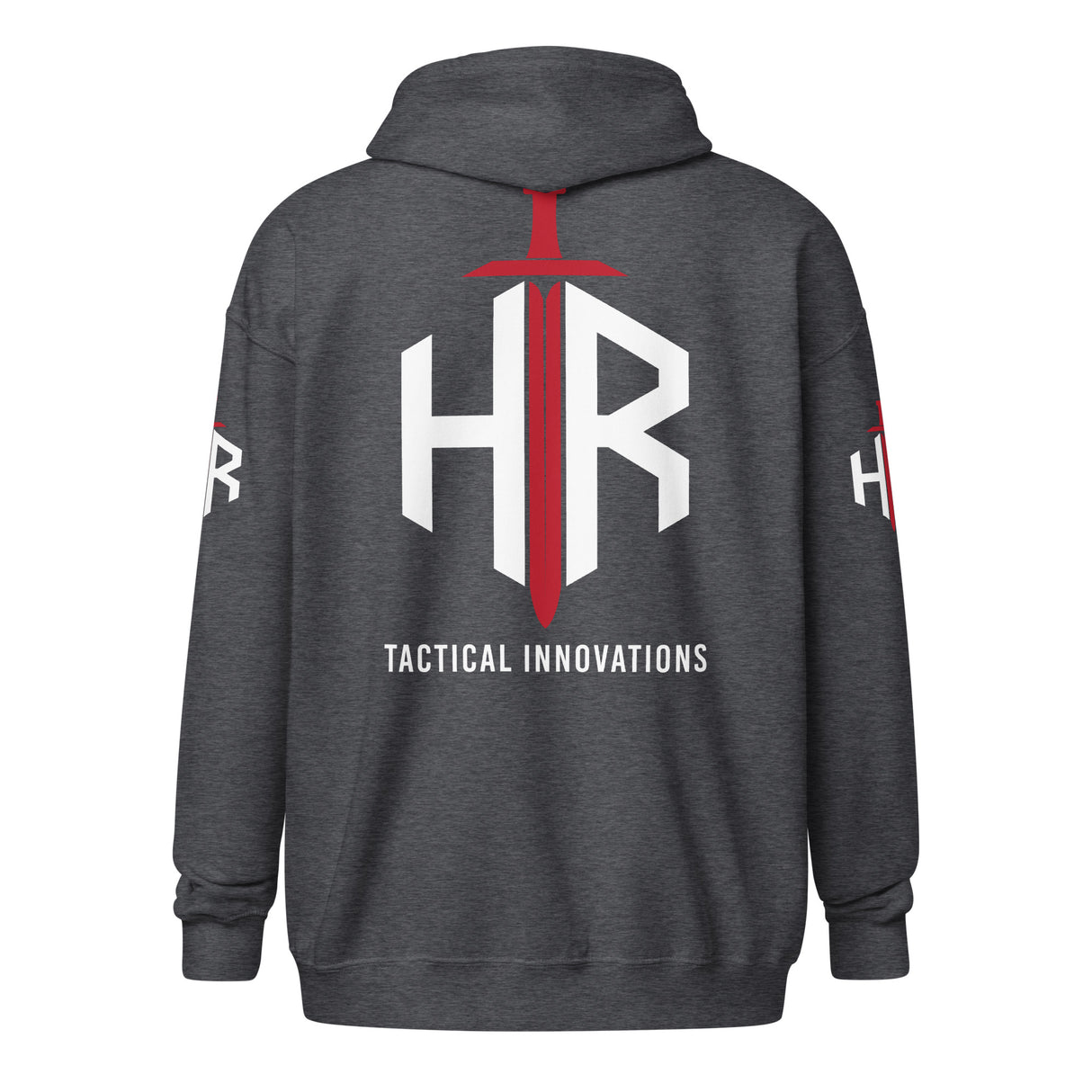 HRTI Premium Unisex heavy blend zip hoodie – Navy — alternate view 10