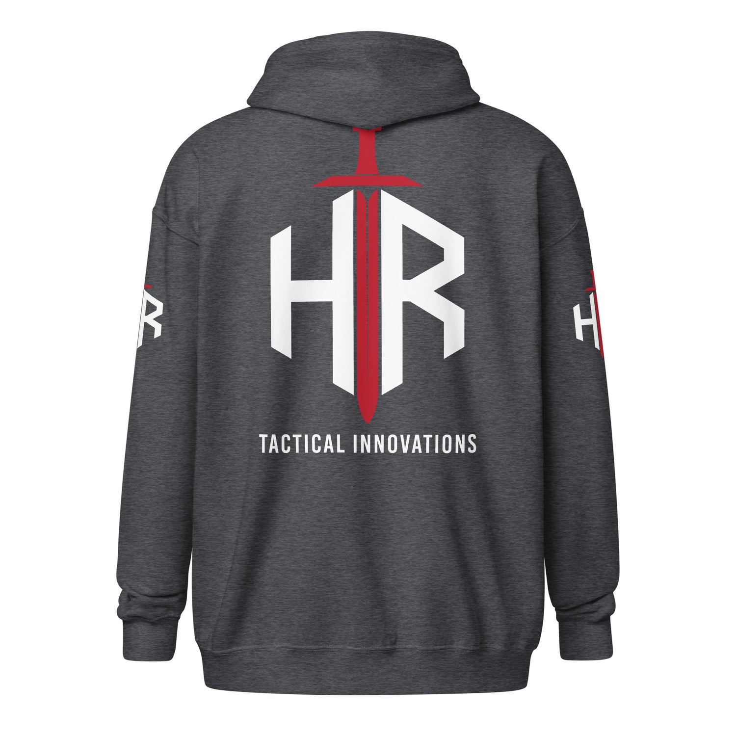 HRTI Premium Unisex heavy blend zip hoodie – Navy — alternate view 10