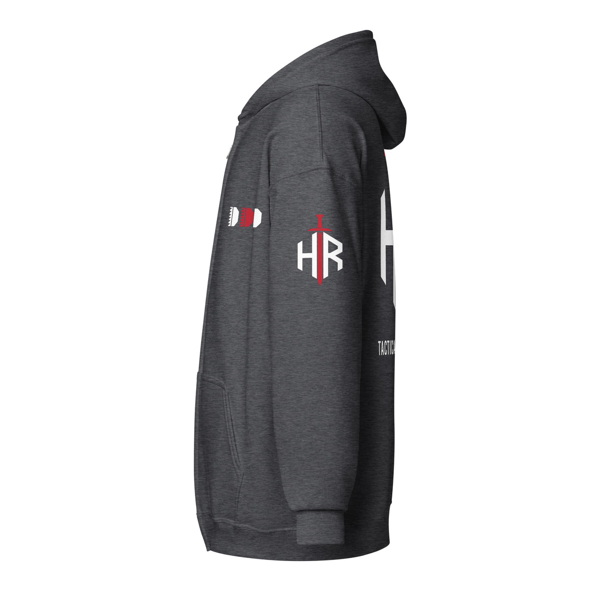 HRTI Premium Unisex heavy blend zip hoodie – Navy — alternate view 12