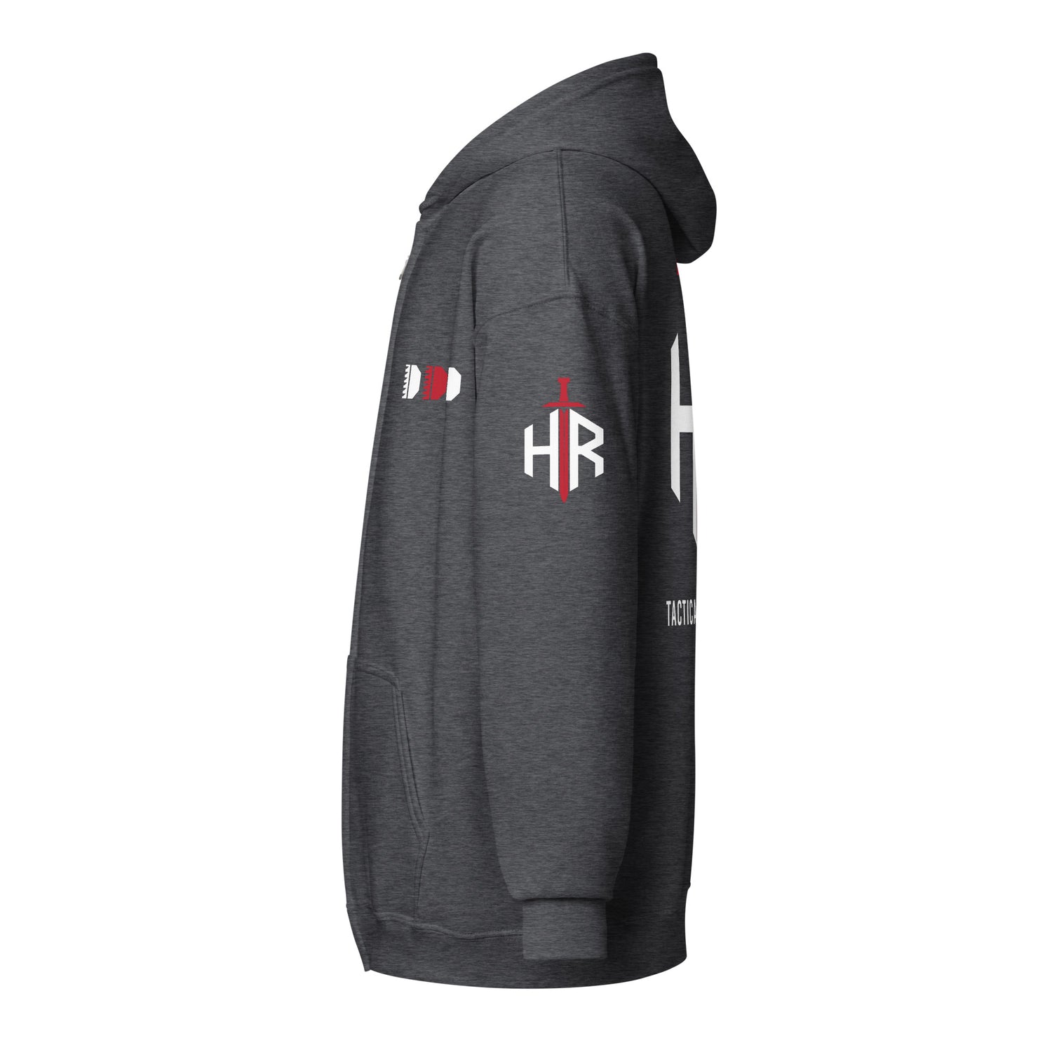 HRTI Premium Unisex heavy blend zip hoodie – Navy — alternate view 12