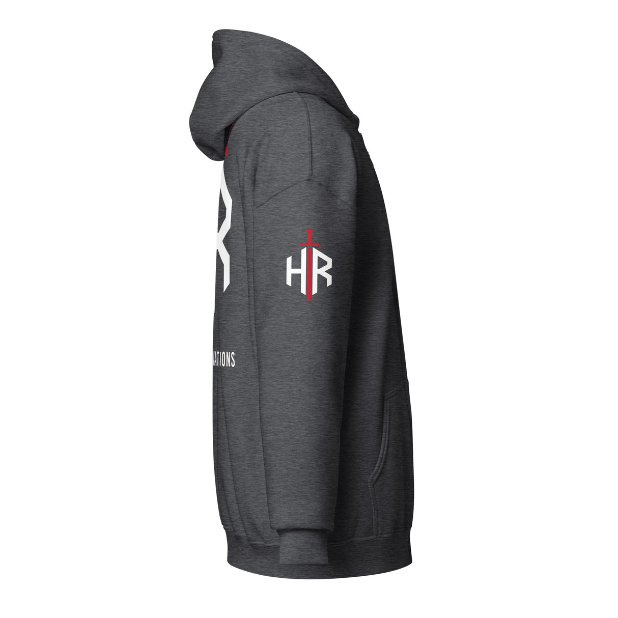 HRTI Premium Unisex heavy blend zip hoodie – Navy — alternate view 11