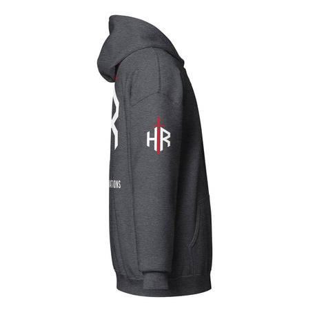 HRTI Premium Unisex heavy blend zip hoodie – Navy — alternate view 11