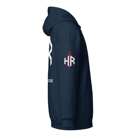 HRTI Premium Unisex heavy blend zip hoodie – Black — alternate view 7
