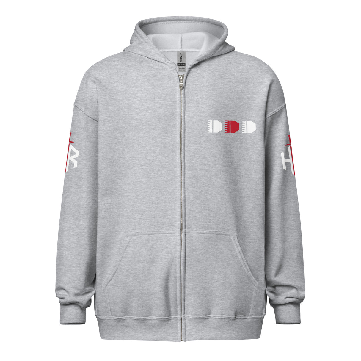 HRTI Premium Unisex heavy blend zip hoodie – Navy — alternate view 13