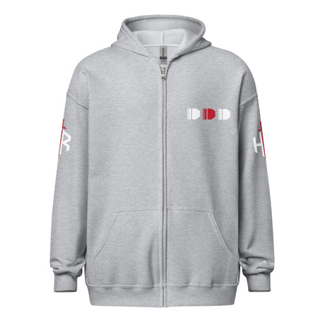 HRTI Premium Unisex heavy blend zip hoodie – Navy — alternate view 13