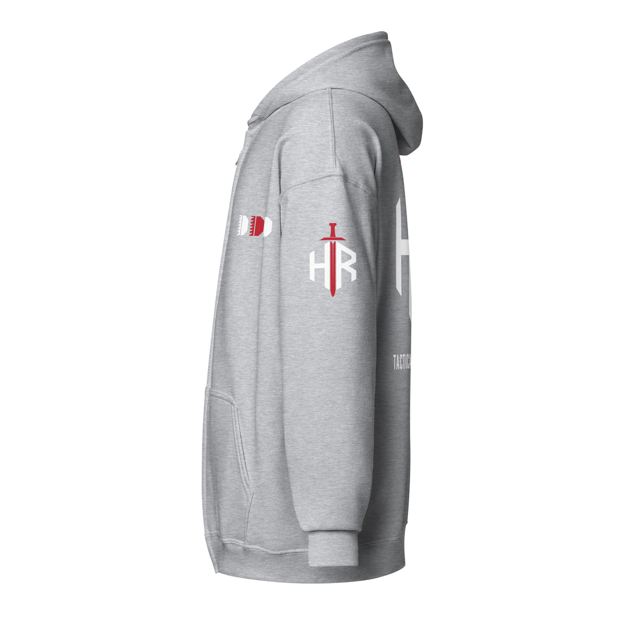 HRTI Premium Unisex heavy blend zip hoodie – Navy — alternate view 16
