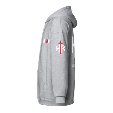 HRTI Premium Unisex heavy blend zip hoodie – Navy — alternate view 16