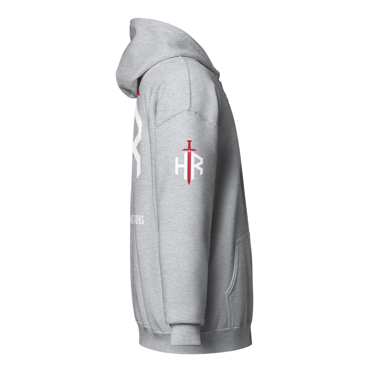 HRTI Premium Unisex heavy blend zip hoodie – Navy — alternate view 15