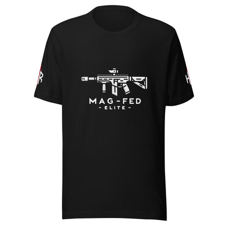 Mag-fed Elite Premium Unisex t-shirt – Black Heather — alternate view 5