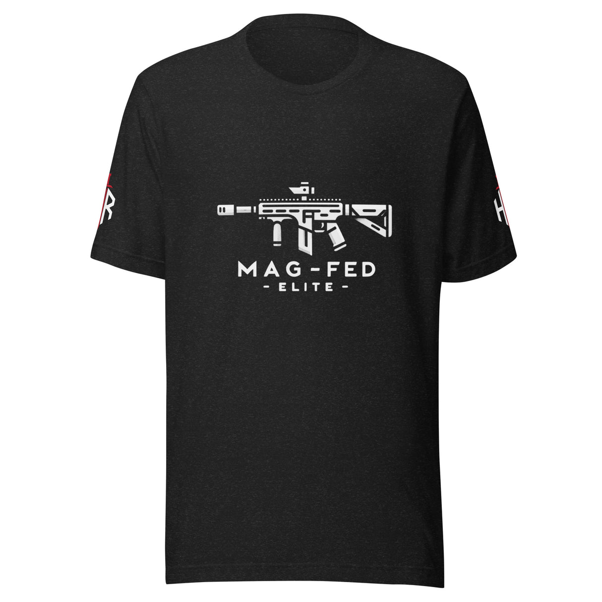 Mag-fed Elite Premium Unisex t-shirt – Black Heather