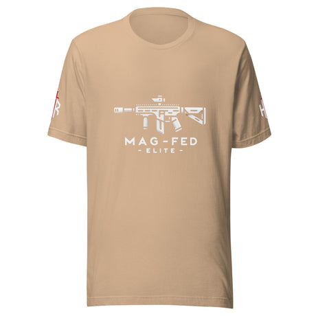 Mag-fed Elite Premium Unisex t-shirt – Heather Midnight Navy — alternate view 45