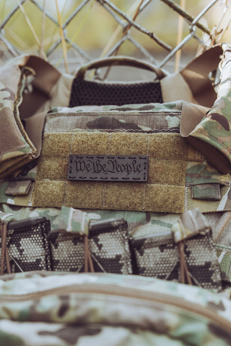 We the People Leather Patch – Black Dye / Black Thread