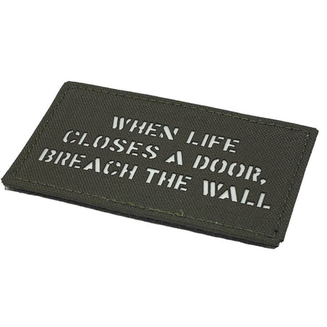 When life closes a door, breach the wall. Patch — alternate view 3