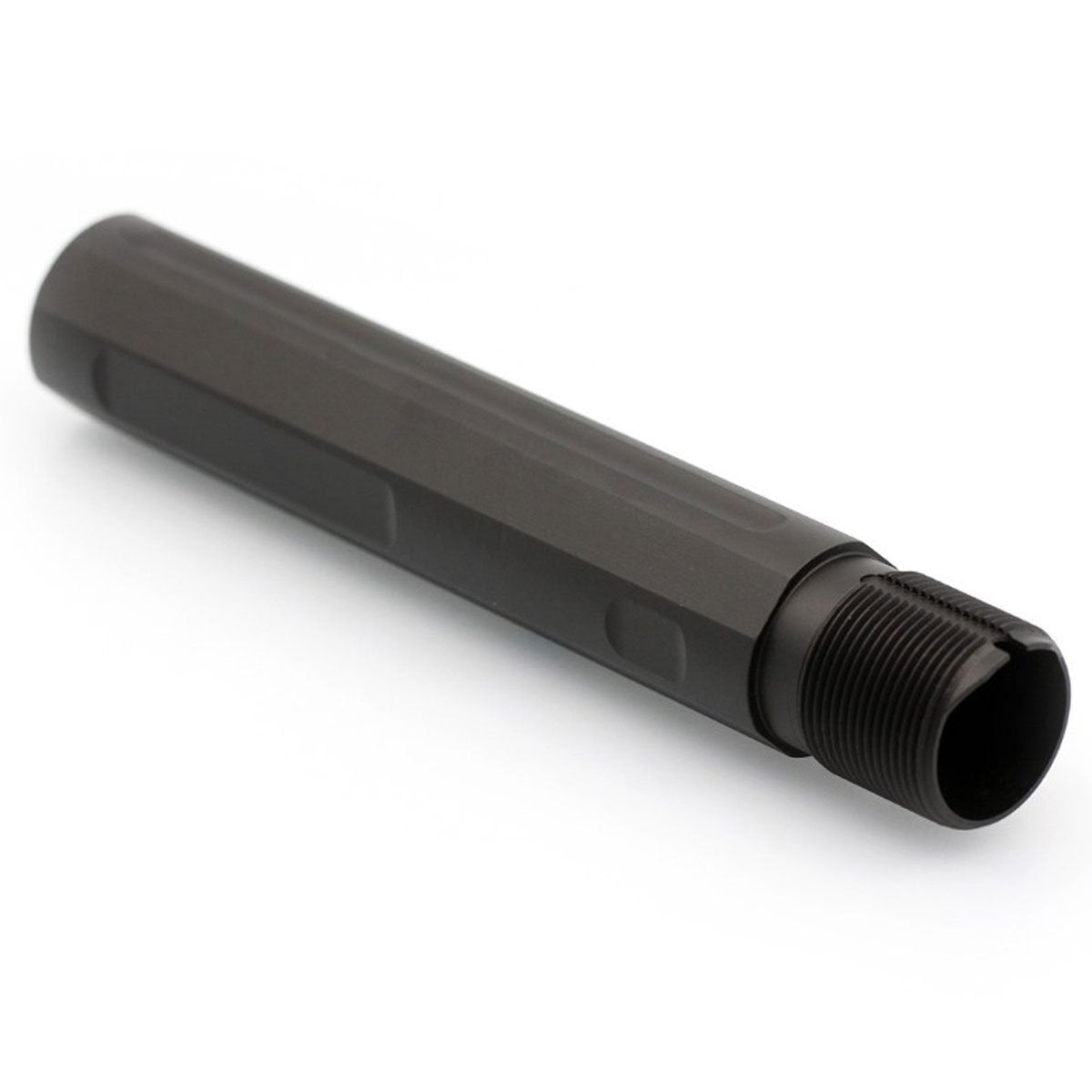 JE Machine AR-15 Pistol Length Buffer Tube Fluted Type 2 With One Deep Flute And Multiple Flat Flutes - USA Made