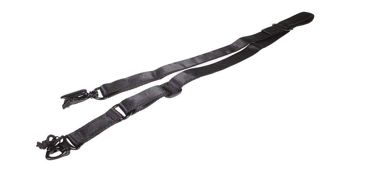 JE Machine Quick Adjust Convertible 1 or 2 Point Sling with Metal Hooks - Black