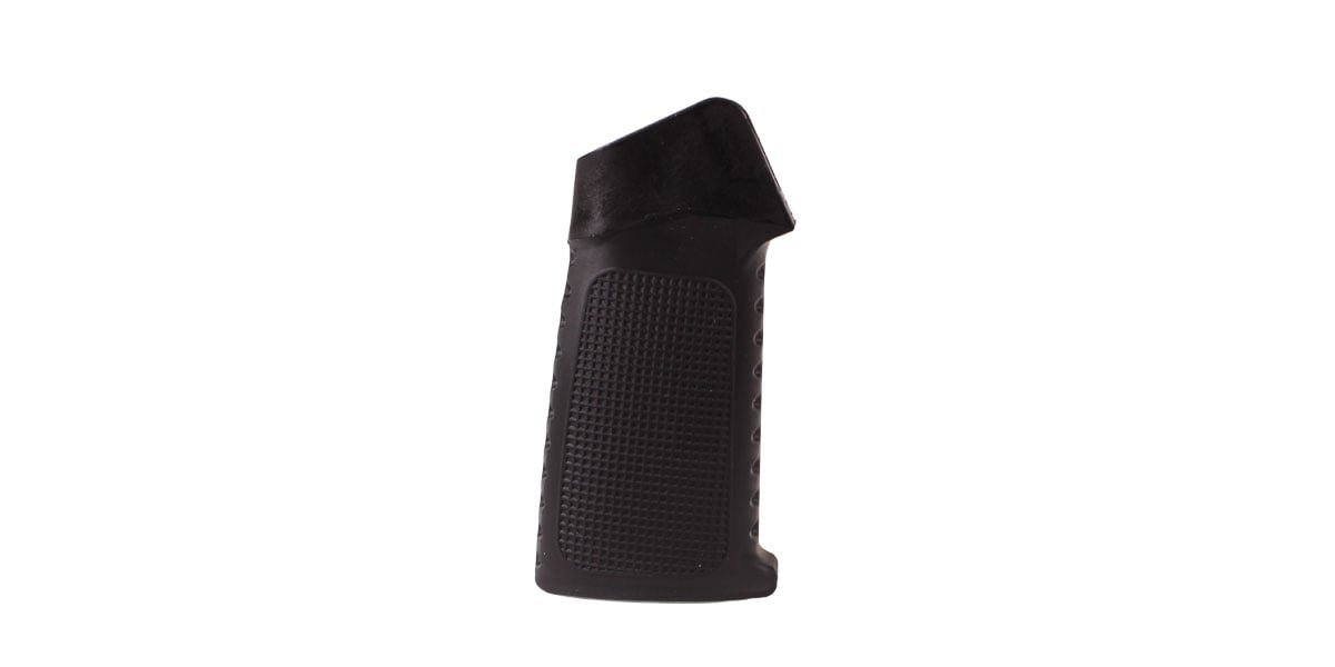 Team Accessories Corp AR-15 Polymer Rubber Coated Pistol Grip - Straight Top Grip, Grid Texture - Black