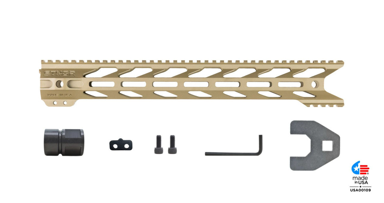 STNGR HWK® M-LOK Free Float AR-15 Handguard – Flat Dark Earth — alternate view 7