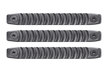 M-LOK Rail Cover Panels – Gecko and Cyclops – Black Gecko (3-Pack)