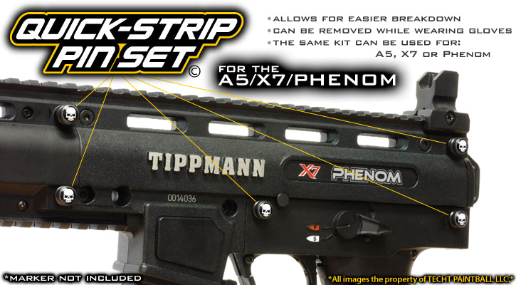 Quick-Strip Body Pin Set - Fits A5, X7, Phenom — alternate view 2