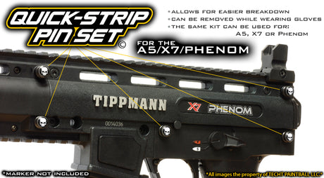 Quick-Strip Body Pin Set - Fits A5, X7, Phenom — alternate view 2