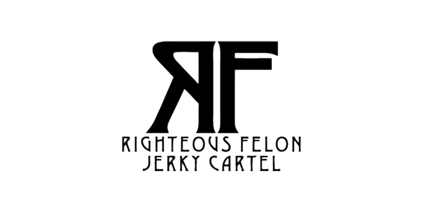 Righteous Felon craft jerky gourmet meat snacks brand logo