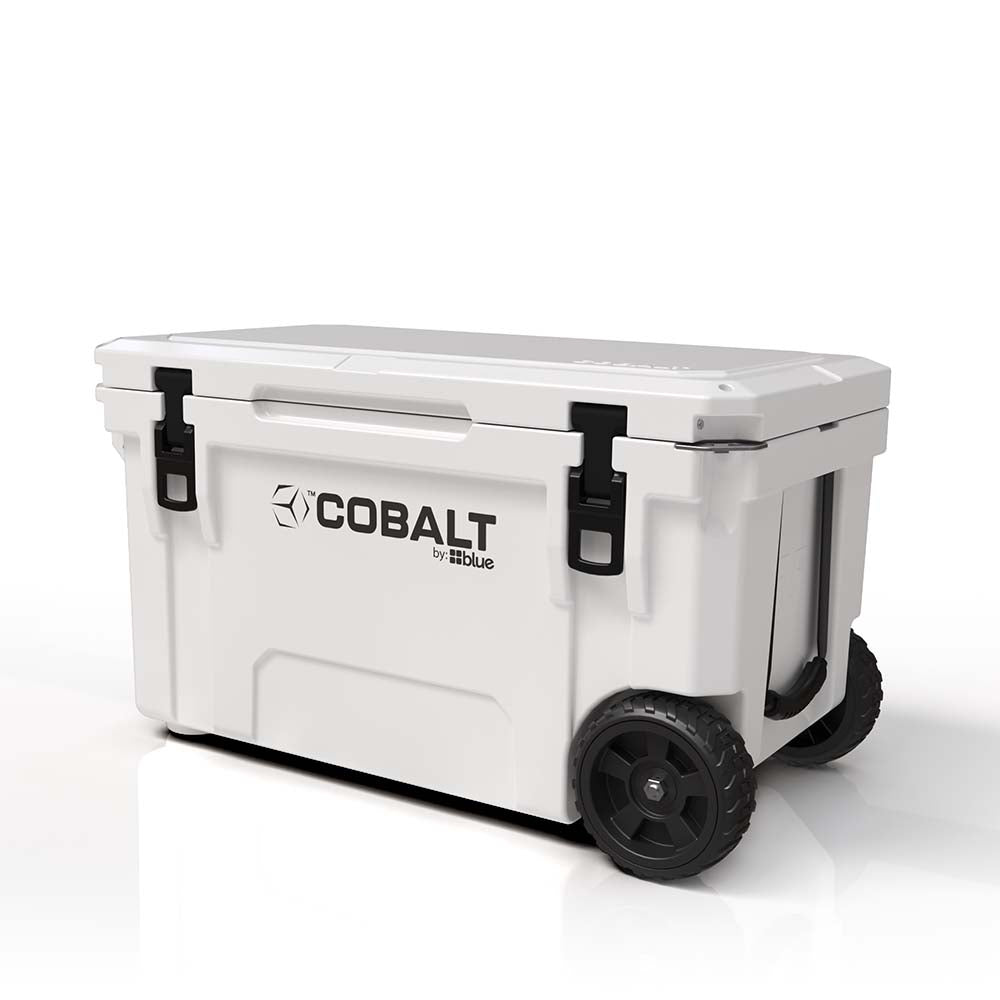 Super Cooler Roto-Moldado Cobalt de 55 Quartos com Rodas