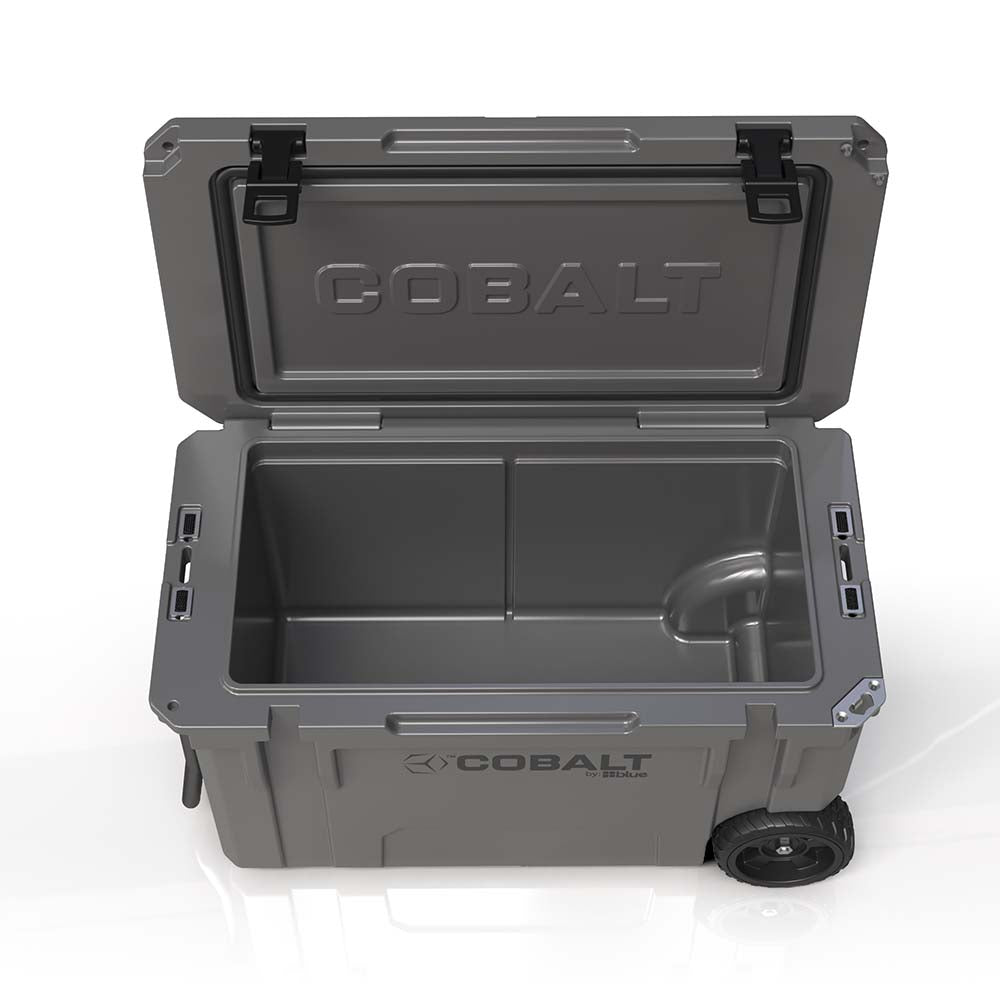Super Cooler Roto-Moldado Cobalt de 55 Quartos com Rodas