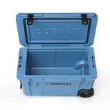 Super Cooler Roto-Moldado Cobalt de 55 Quartos com Rodas