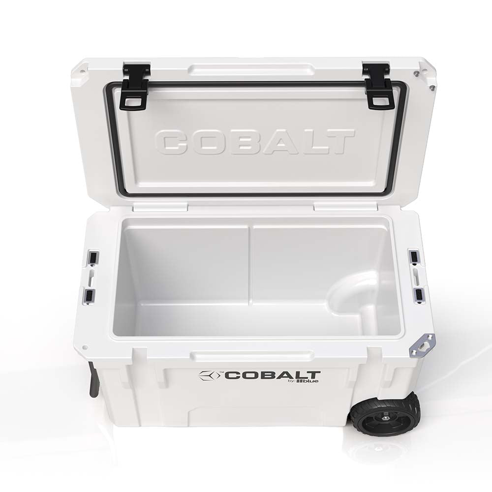 Super Cooler Roto-Moldado Cobalt de 55 Quartos com Rodas