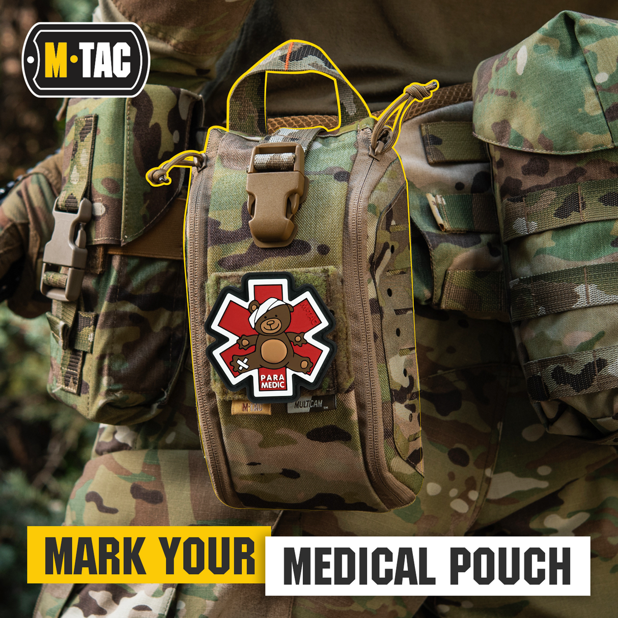 M-Tac Paramedic Bear PVC Patch, alternate view 4