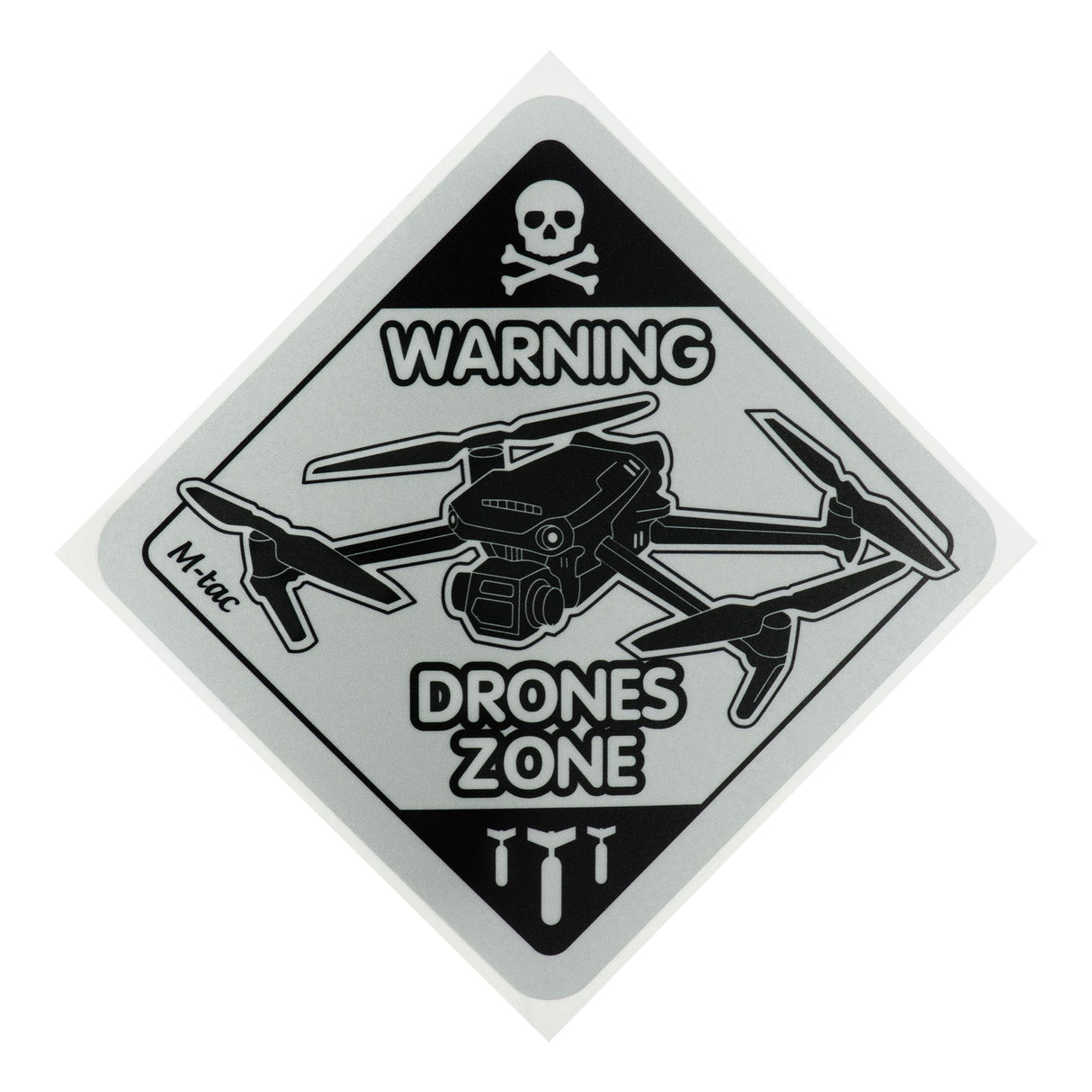 M-Tac Drones Zone Reflective Sticker, alternate view 2